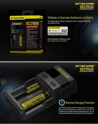 large CHARGER NITECORE SUPERB SMART SC2 DOUBLE SLOT BALIDIVESHOP 005